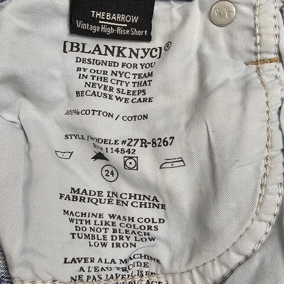 BLANKNYC Denim Tie Dye Cuttoff Shorts size 24 - Picture 8 of 8